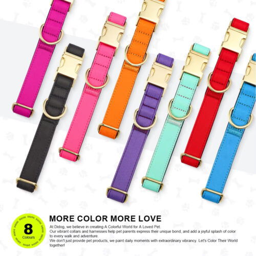 8‑Color Nylon Personalized Dog Collar, Custom ID Breathable Collar for Small & Medium Dogs - Dog Collars - Wholesale...