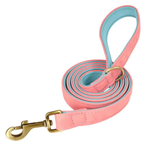 Leather Dog Leash, Durable Walking Training Lead Rope for Small Medium Large Dogs, Pitbull, Pug, German Shepherd - Dog Lea...